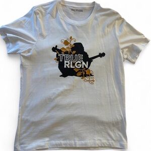 True Religion Kids Tee - White, Black, and Gold